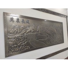 佛山蓝博旺精雕实心板雕刻铜铝浮雕壁画背景墙